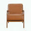 Chaise d'appoint moderne avec similicuir et design confortable
