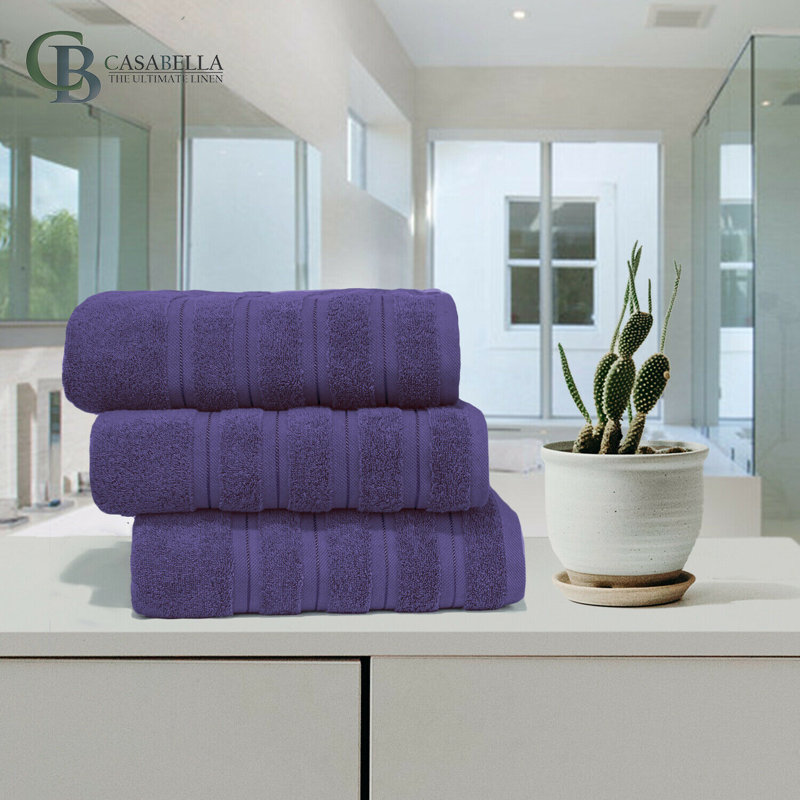 Plush Bath Towel, Purple