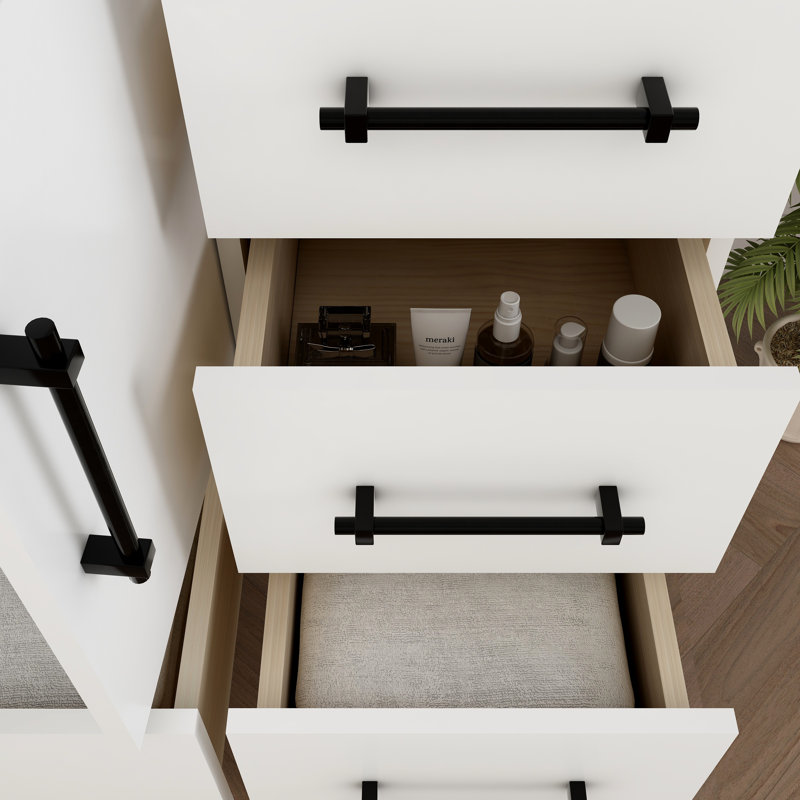 Victoria 59'' Single Bathroom Vanity with Acrylic Top, Gloss White