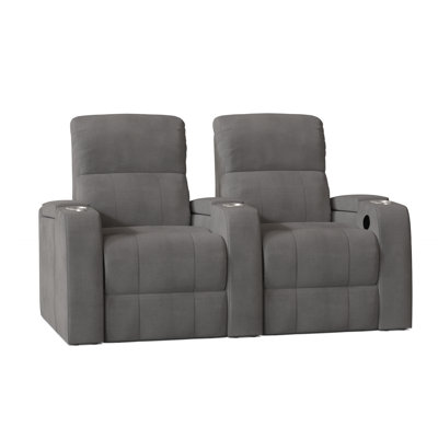 Chrysander Upholstered Home Theater Seating with Cup Holder