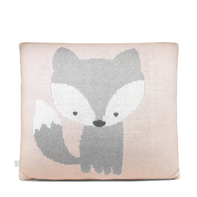 Cotton Blend Reversible Throw Pillow
