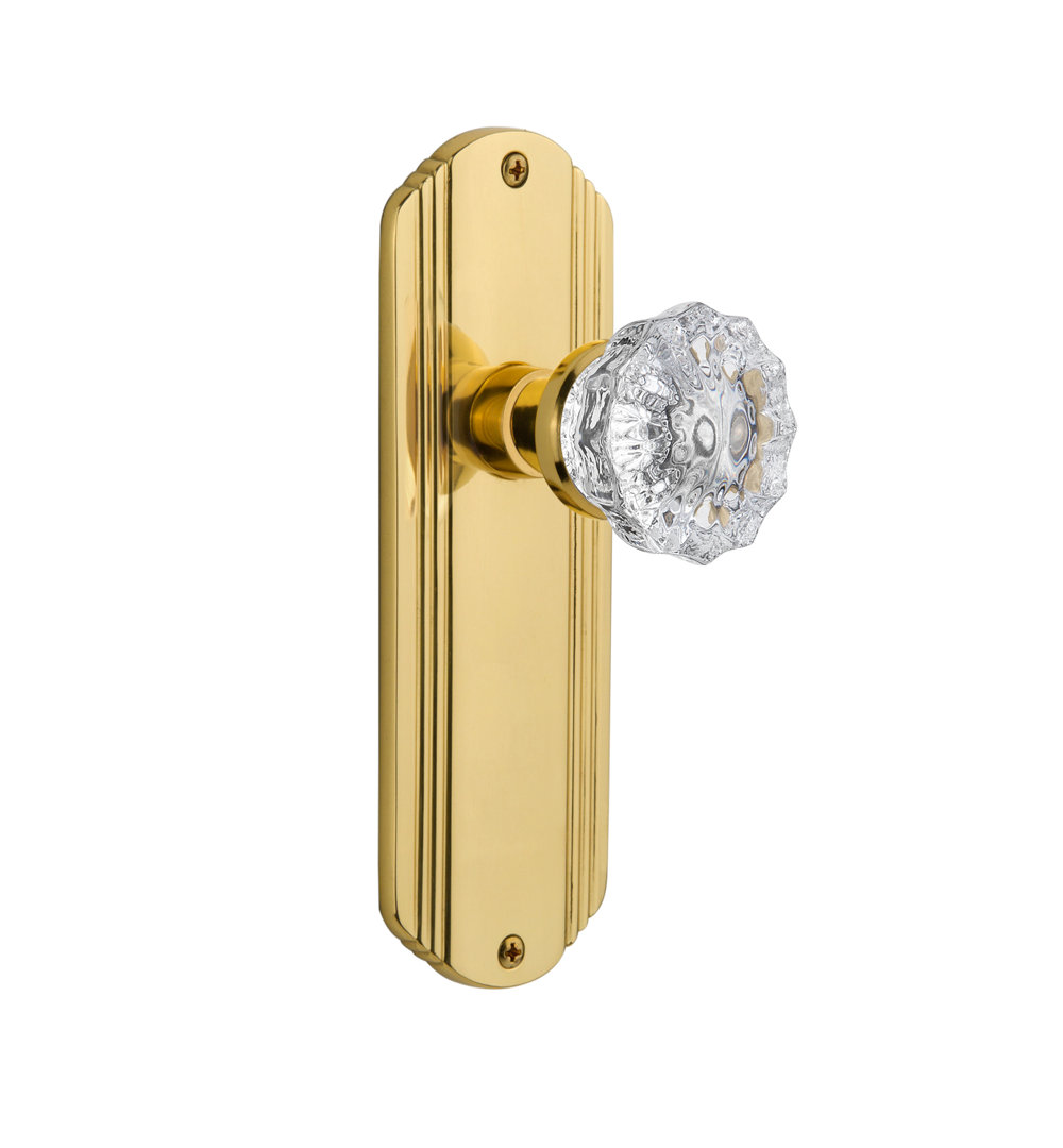 Deco Plate with Crystal Door Knob Nostalgic Warehouse 