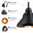 8" Black Outdoor Wall Lights (set of 2)