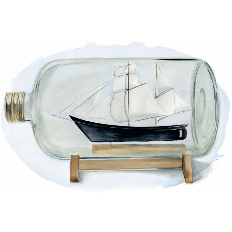 Sail The Seas II by Jennifer Paxton Parker - Wrapped Canvas Art Prints, 30cm H x 46cm W