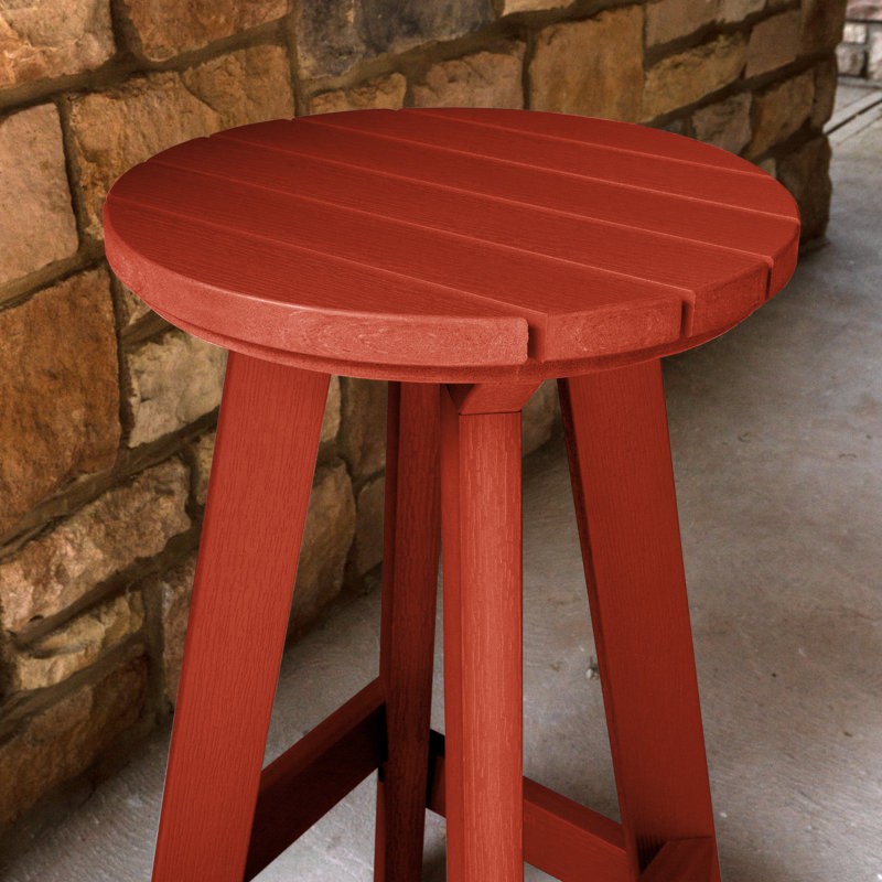 Tabouret de bar 15 po Preister, Rouge rustique