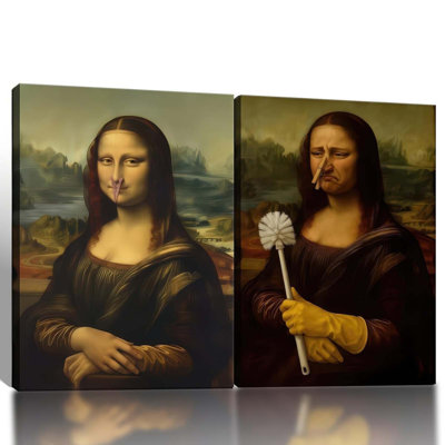 2 Piece Wrapped Canvas Wall Art