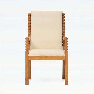 Set of 2 Rubber Wood Dining Chairs with High-Density Sponge Cushion, Modern and Ergonomic Design for Home and Commercial Use