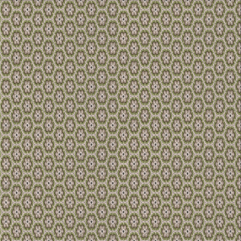 Tapis de zone verte à motif, Carré 3 pi