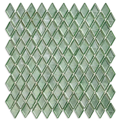 Mazaru 7/8" x 1-5/8" Diamond Glass Mosaic