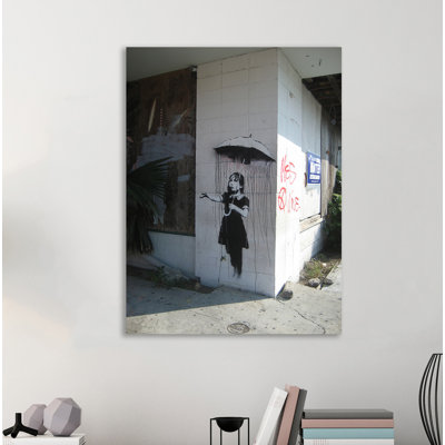 « parasol fille », reproduction d’impression sur toile tendue