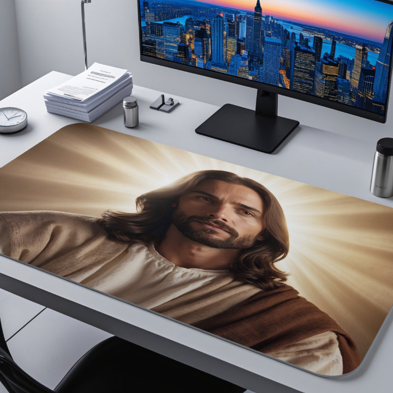 Polyester Desk Pad, 14.4x12.1