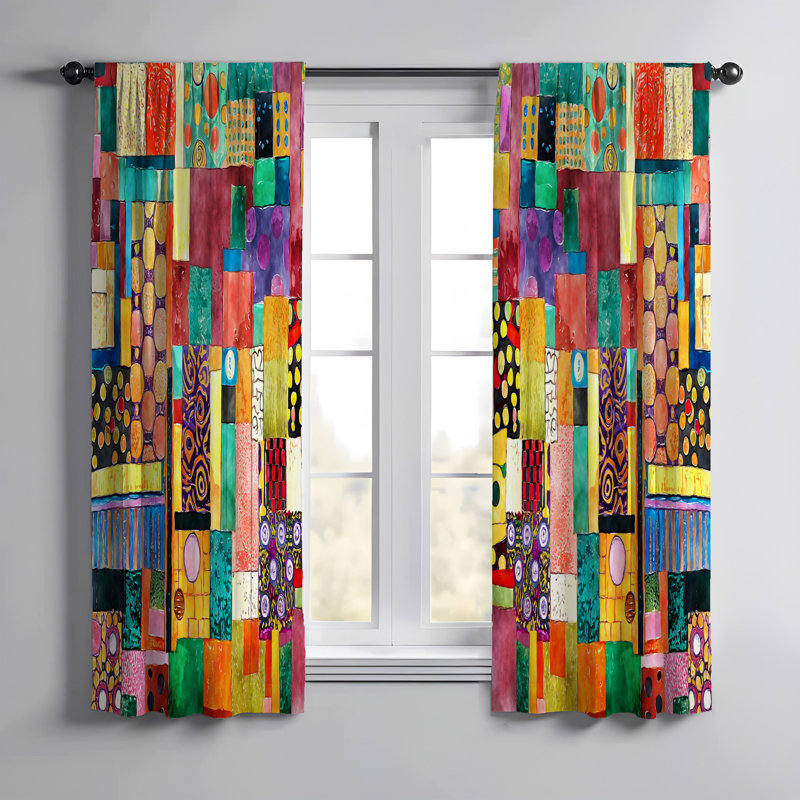 Paire de rideaux obscurcissant en polyester Amyriah, L 20 po x L 52 po