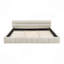 Structure de lit tapissier avec tissu épais, lit plateforme en chenille avec tête de lit et structure solide. Aucun sommier tapissier requis-556417720-556417722
