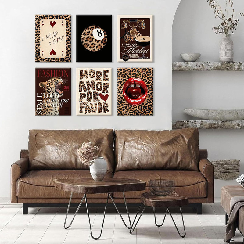 6 Piece Wrapped Canvas Wall Art