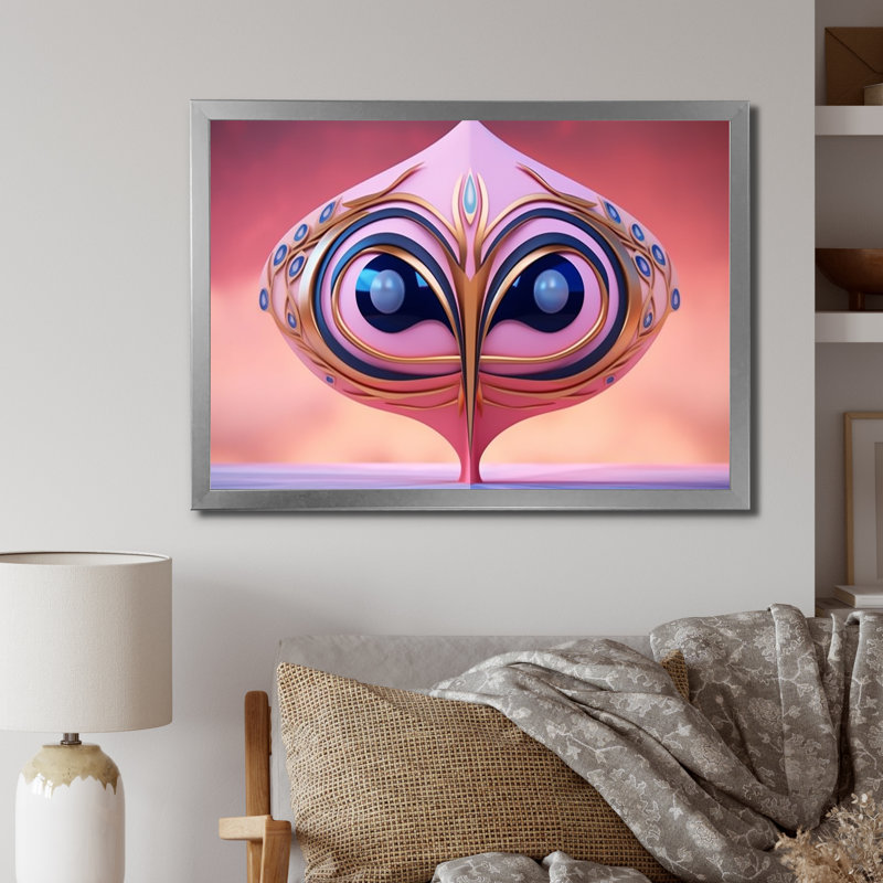 Impression sur toile, "Futur minimalisme alien", H 12 po x l 20 po x P 1 po, Cadre simple argenté