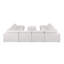 Canapé modulaire 11 pièces avec méridienne Adline - Revêtement en tissu Belfast véritable
