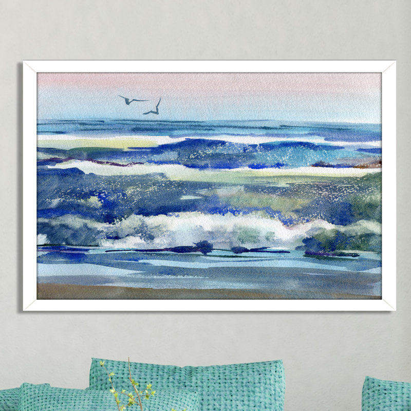« h2o 1 », reproduction d’art encadrée, H 35,5 po x l 51,5 po x P 0,75 po