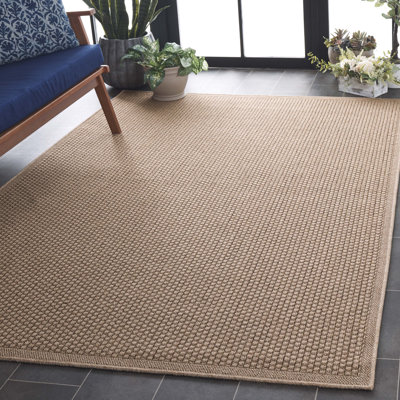 Tapis d'intérieur / extérieur de couleur unie Bernessa Performance