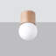 Boomo Solid Wood Flush Mount