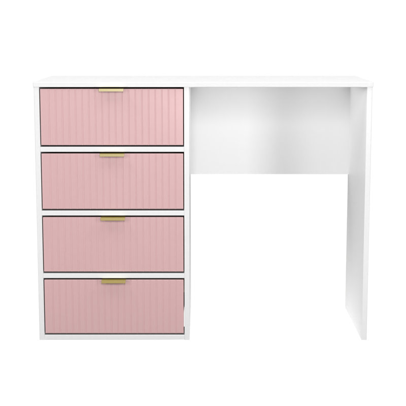 Beranda Dressing Table, Kobe Pink/White
