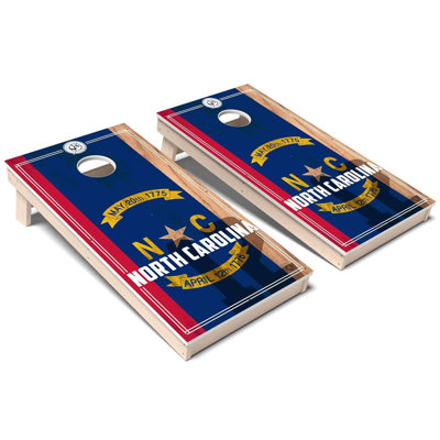North Carolina State Flag 2.0 All-Weather Composite Cornhole Set