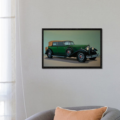 Packard Phaeton 1934 by Paul Meijering - Floater Frame Print on Canvas