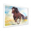 Cheval brun galopant - peinture sur toile-67417836-67417830