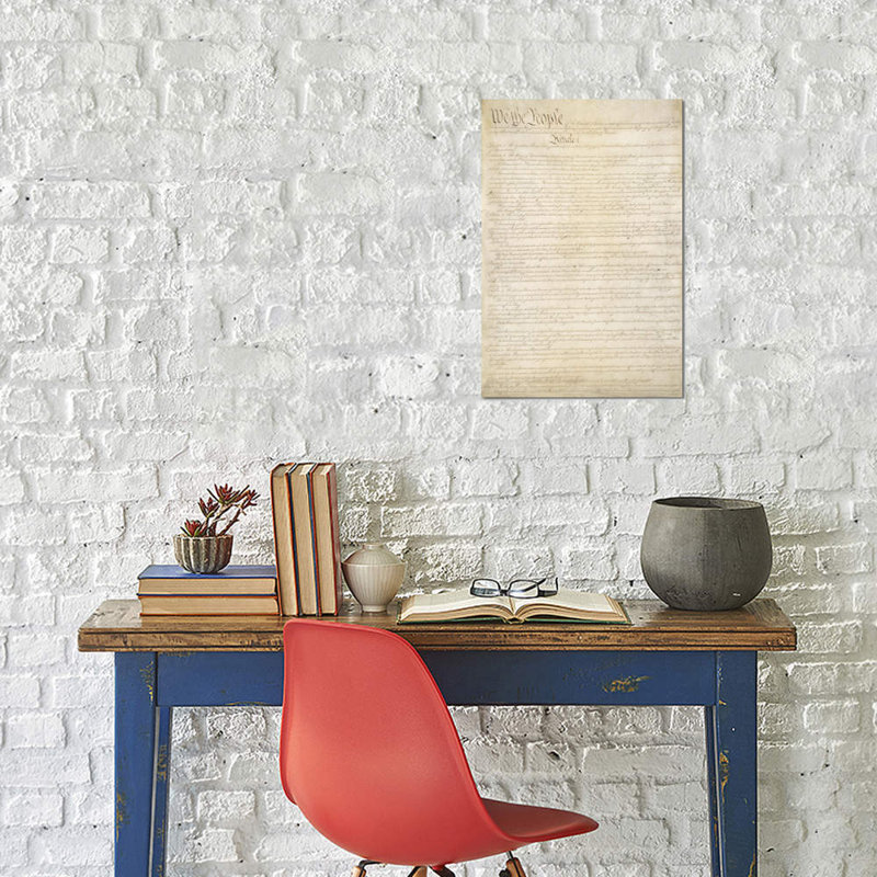 The Constitution Document - Print on Canvas, 66.04 cm H x 45.72 cm W x 1.91 cm D, Wrapped Canvas