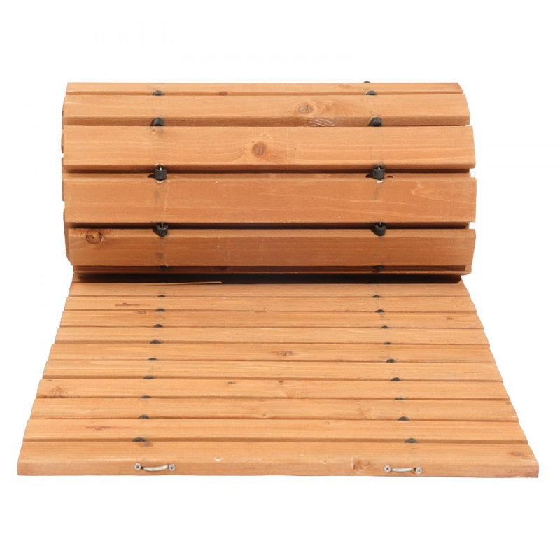 Passerelle de jardin en bois, H 0,6 po x l 144 po x P 22 po