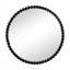 Miroir circulaire avec cadre perlé en métal