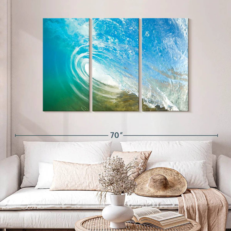 Gillard Clear Ocean Wave, 32" H x 50" W