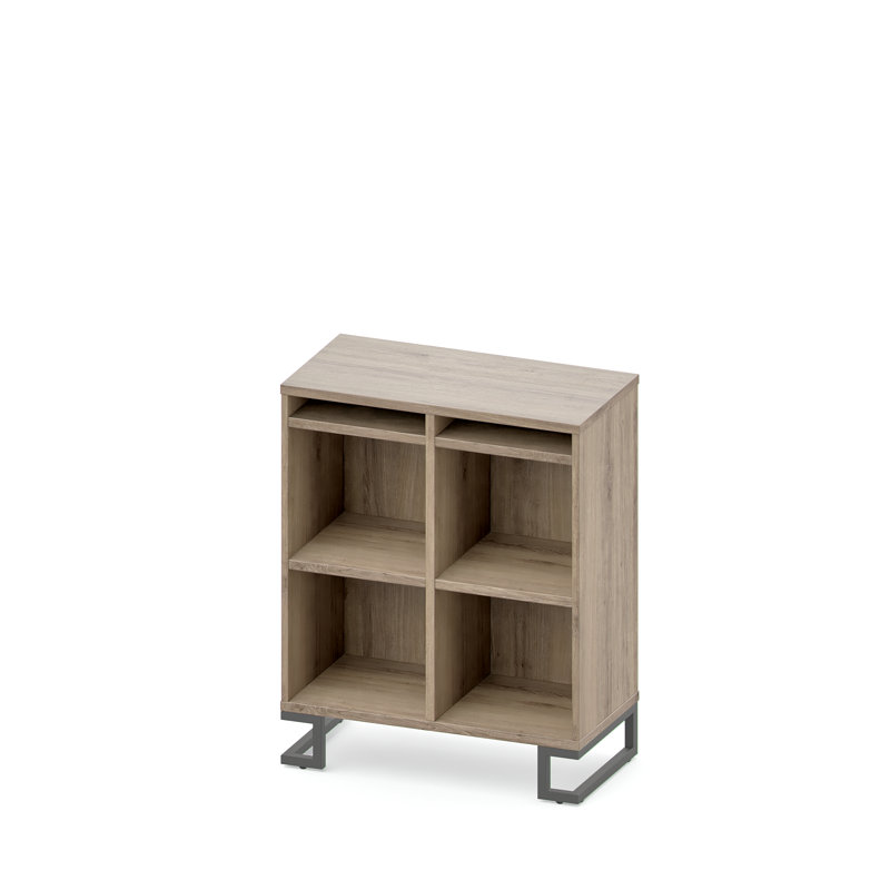 Delatte 101 cm H x 80 cm W Cube Bookcase