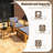 Outdoor Acacia Wood Sofa Set With Ottoman And Table-1537352135