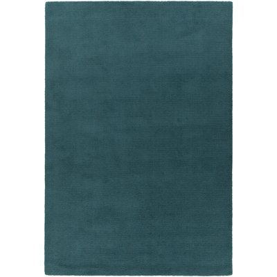Tapis bleu en laine touffeté Griagal