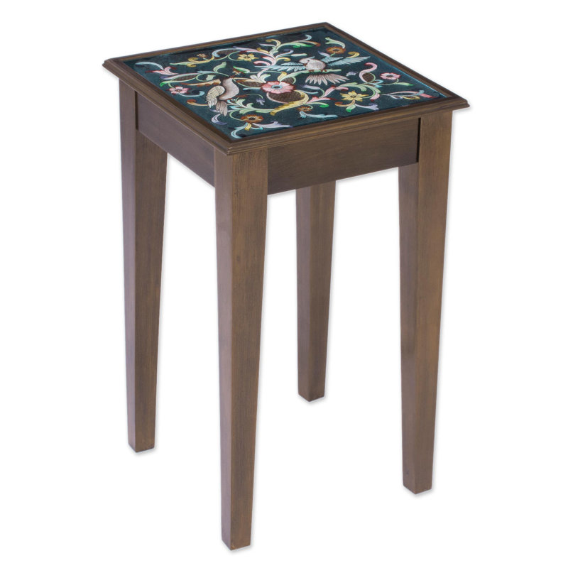 Table de bout avec plateau en verre