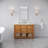 Tessa 48 In. Mango Wood Carrara White Marble Countertop Bath Vanity-1943742493