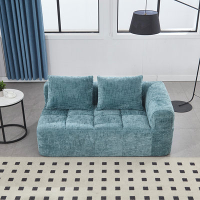 Canapé modulaire Boneless Minimalist en tissu de présentation de qualité supérieure résistant au froissement avec une conception ergonomique