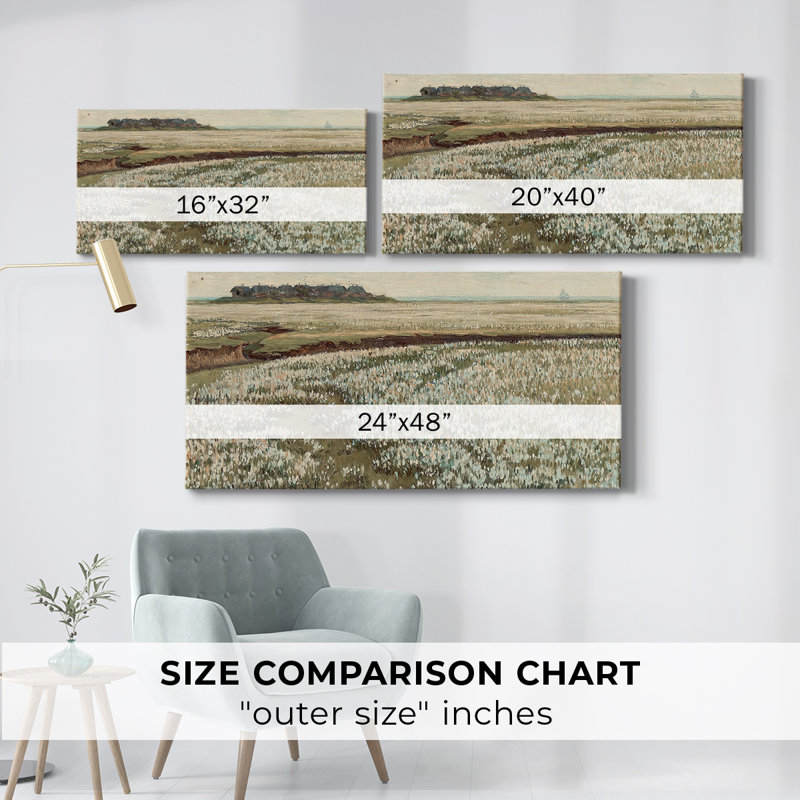 Série paysage - DCxxix - Toile tendue avec châssis - Prêt à accrocher, H 24 po x l 48 po