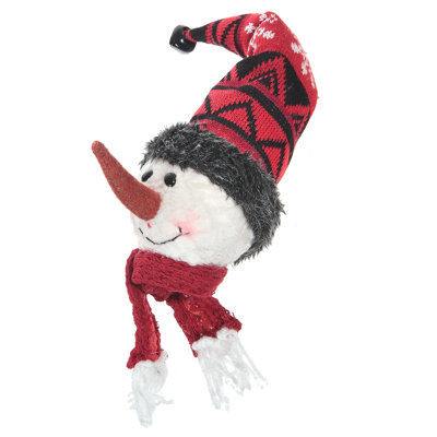Ornement figurine suspendu bonhomme de neige