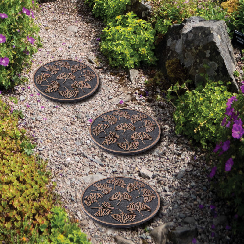 Gingko Rubber 3 Piece Stepping Stone Set