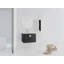 Meuble-lavabo mural 28 po avec lavabo en céramique et armoire latérale, portes à fermeture douce 28 po