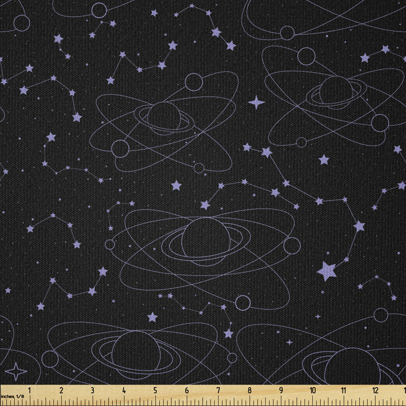 Cili Space Star Clusters Constellation Satellites Stars Illustration Multi-Purpose Fabric
