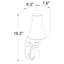 Circe Single Light with Nightlight Option