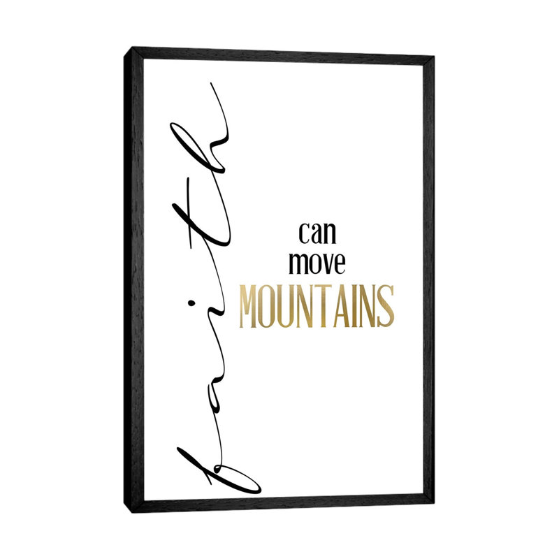 Mountain Faith by Kimberly Allen - Print on Canvas, Black Framed, 66.04cm H x 45.72cm W x 3.81cm D