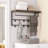 Gisbert Metal 10 - Hook Wall Mounted Coat Rack with Storage