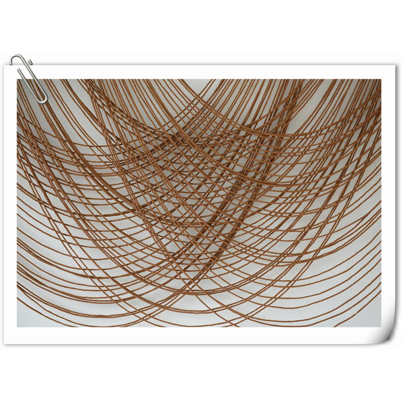 Wall Decor on Fabric, Brown