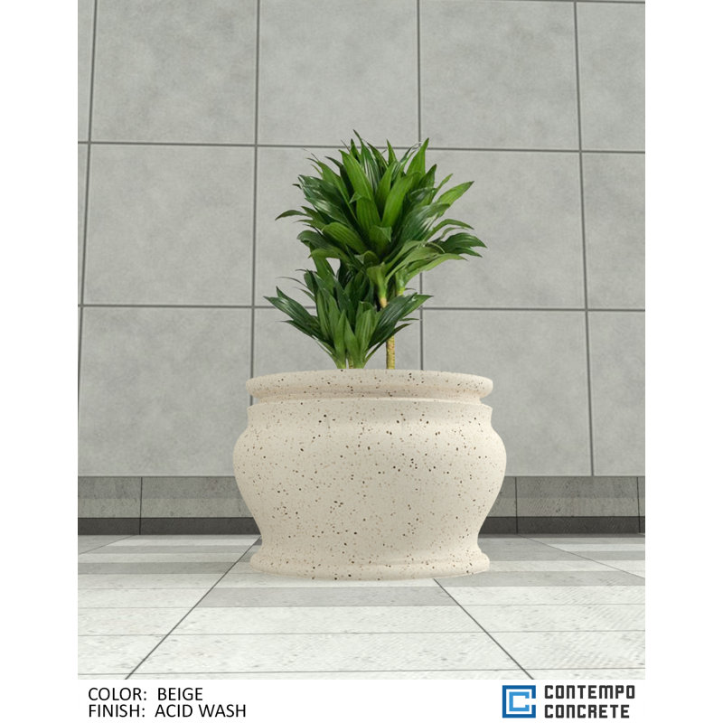 Hazel Planter, Acid Wash Beige