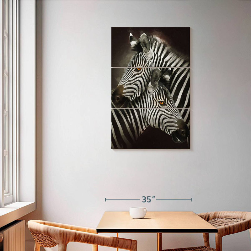 Brampt Zebra Hug, 57" H x 36" W
