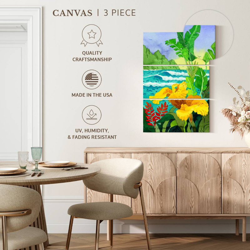 Gillard Yellow Cannae, 50" H x 32" W