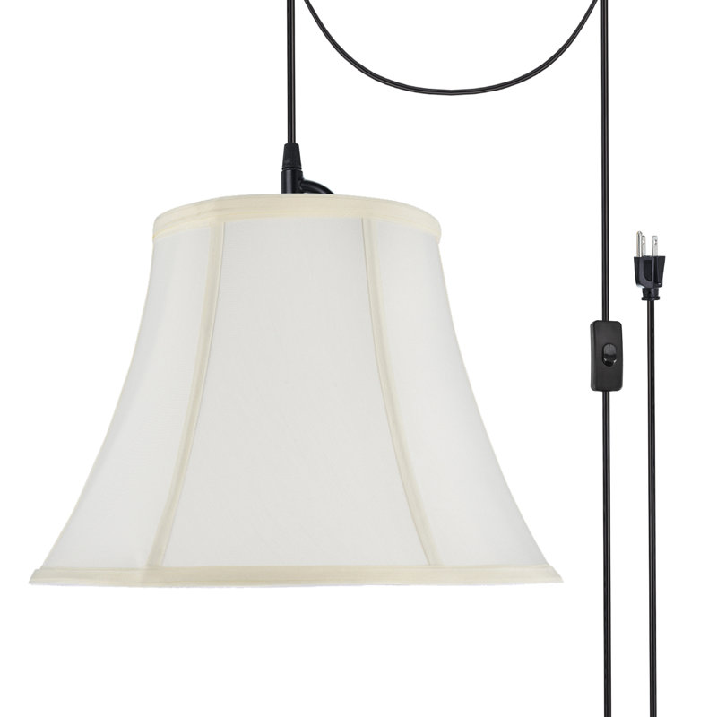 Celia 1 - Light Black Single Pendant, Off White